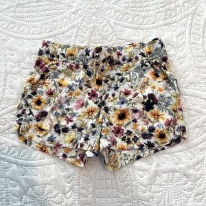 Old Navy girls XS (5) floral drawstring shorts